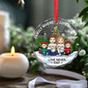 Christmas Is Better When We're Together - Family Personalized Custom Circle Glass Ornament - Christmas Gift For Family Members