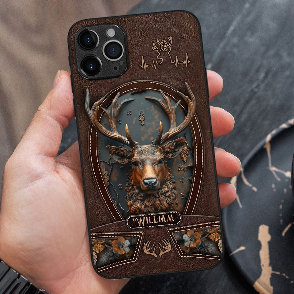 Blisscorners Stunning Deer Ver 2 - Personalized Hunting Phone Case Full Wrap Phone Case LM0812