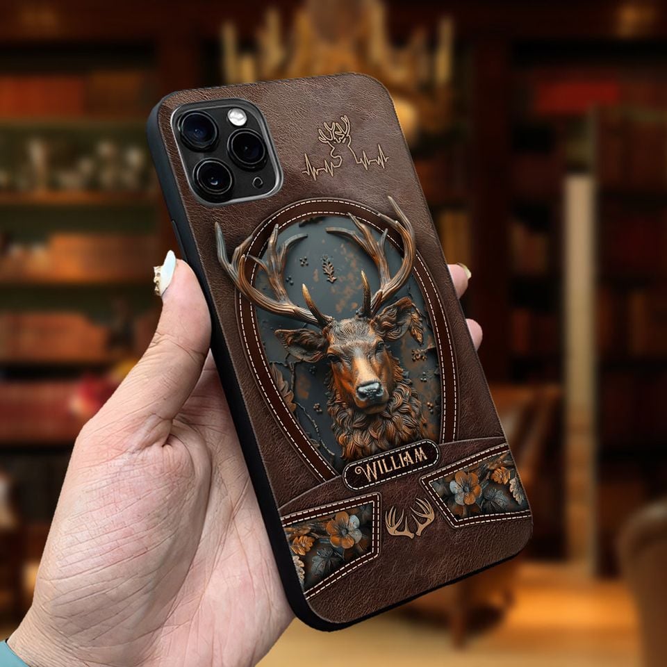 Blisscorners Stunning Deer Ver 2 - Personalized Hunting Phone Case Full Wrap Phone Case LM0812