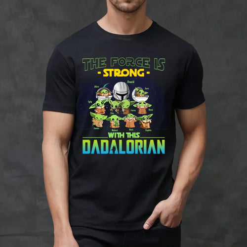 YD Dadalorian Shirts, Galaxy Father's Day Personalized Shirts , Gift For Dad MT100325-21