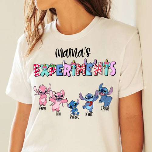 Personalized Gift For Mom Shirt Mama's Experiments MT100325-24