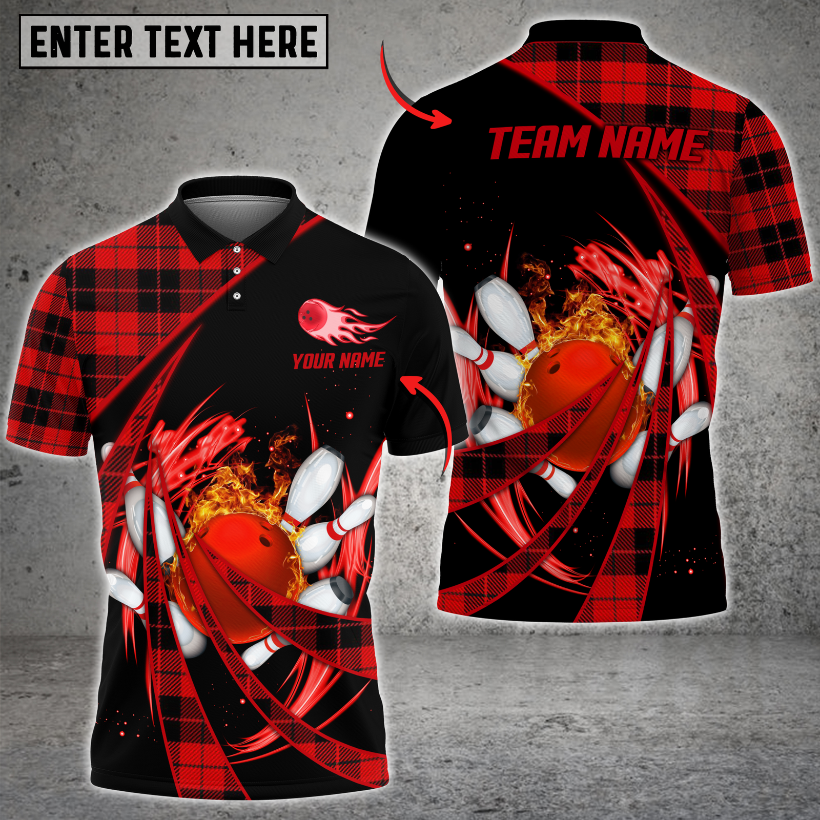 Blisscorners Bowling Caro Xmas Multicolor Customized Name, Team Name 3D Shirts