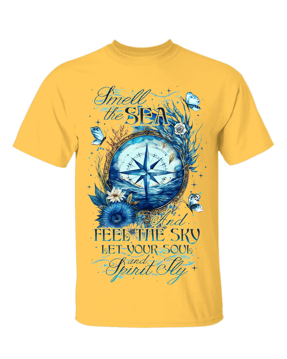 BLISSCORNERS SMELL THE SEA AND FEEL THE SKY COTTON SHIRT