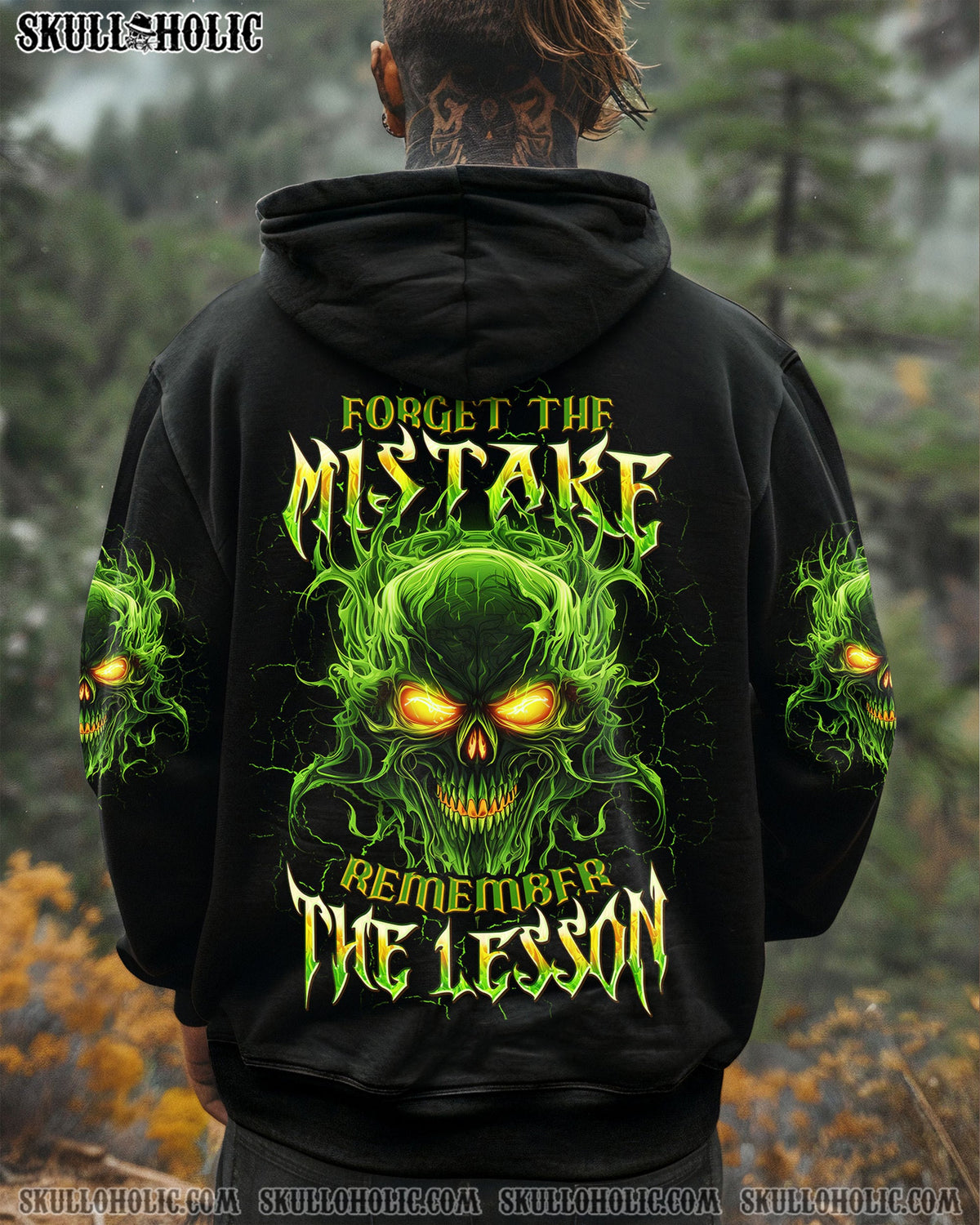 BLISSCORNERS FORGET MISTAKE REMEMBER THE LESSON ALL OVER PRINT