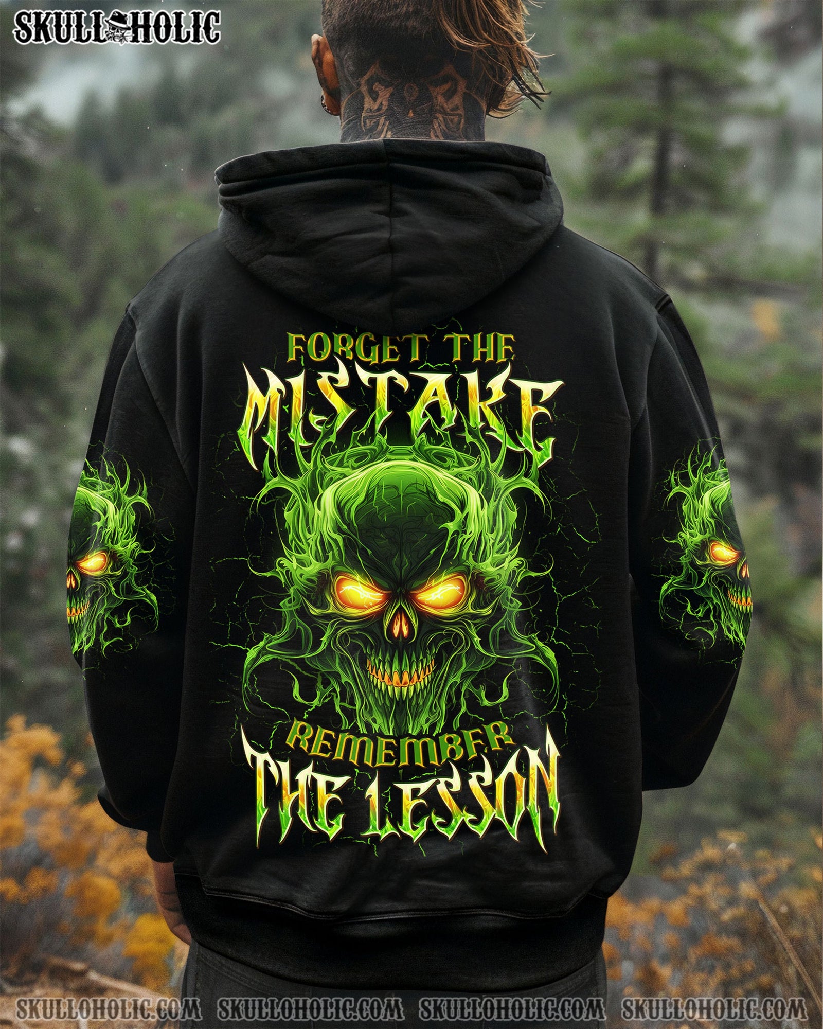 BLISSCORNERS FORGET MISTAKE REMEMBER THE LESSON ALL OVER PRINT