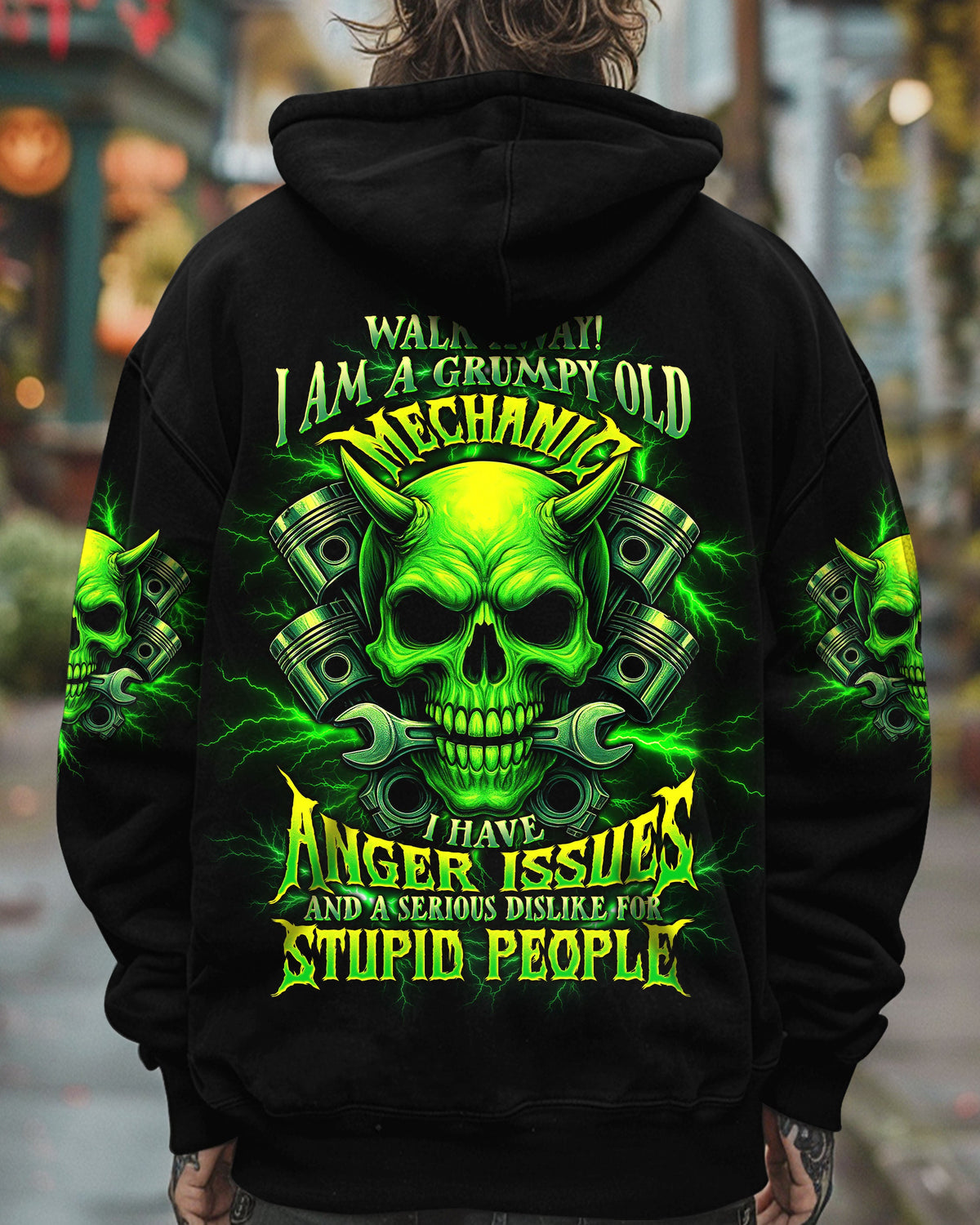 BLISSCORNERS YES I AM A PLUMBER SKULL ALL OVER PRINT