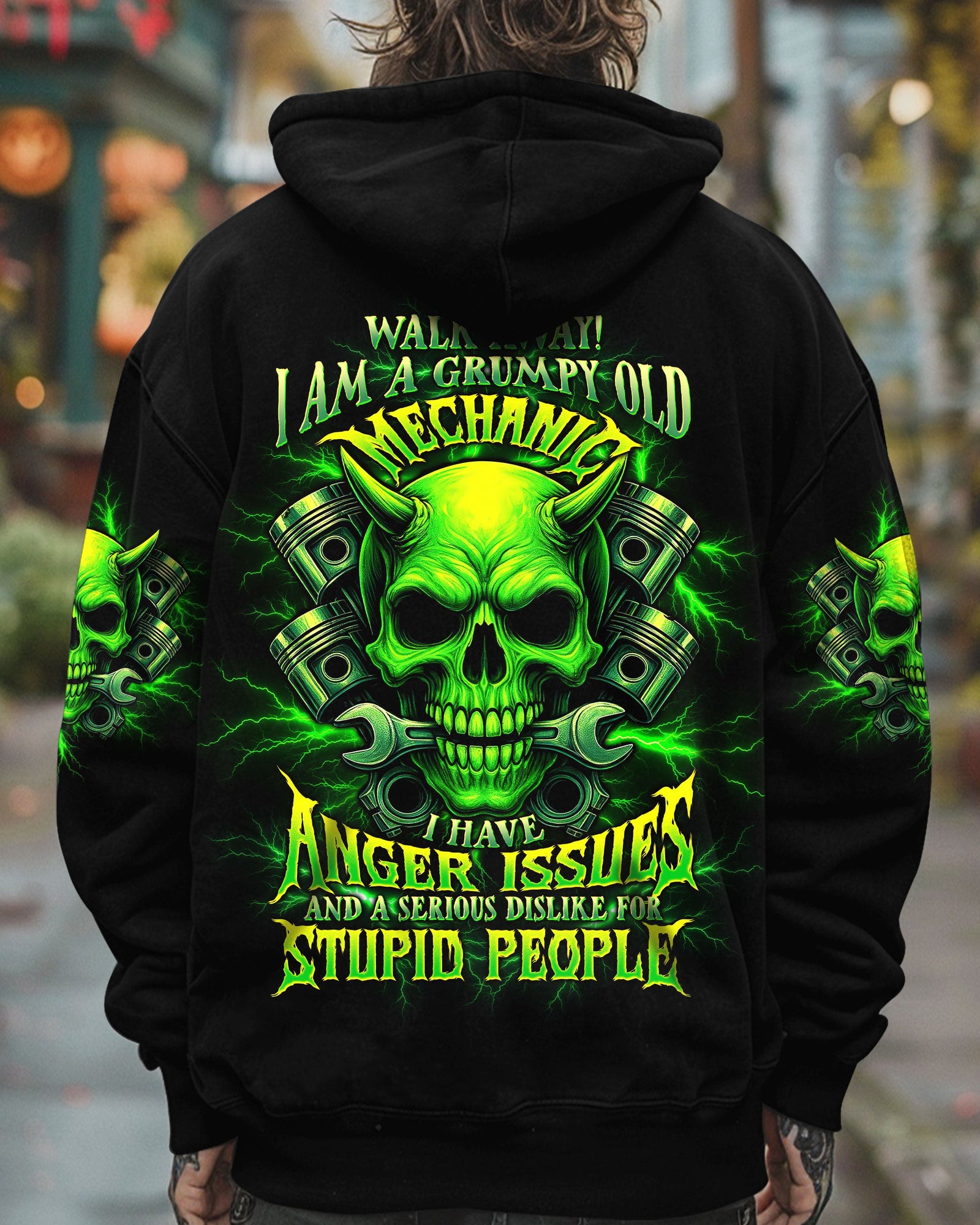 BLISSCORNERS YES I AM A PLUMBER SKULL ALL OVER PRINT