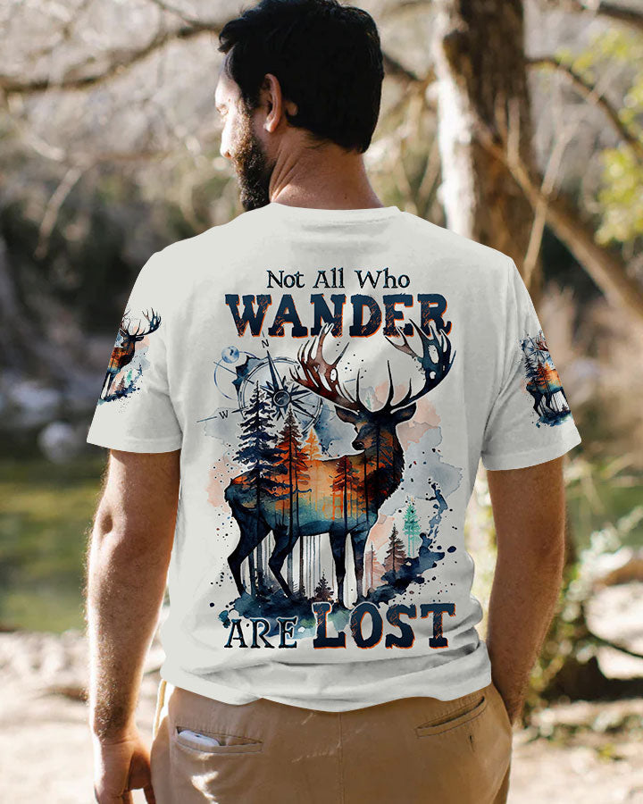 BLISSCORNERS NOT ALL WHO WANDER ARE LOST DEER ALL OVER PRINT