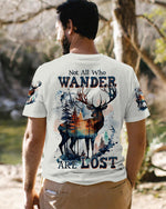 BLISSCORNERS NOT ALL WHO WANDER ARE LOST DEER ALL OVER PRINT