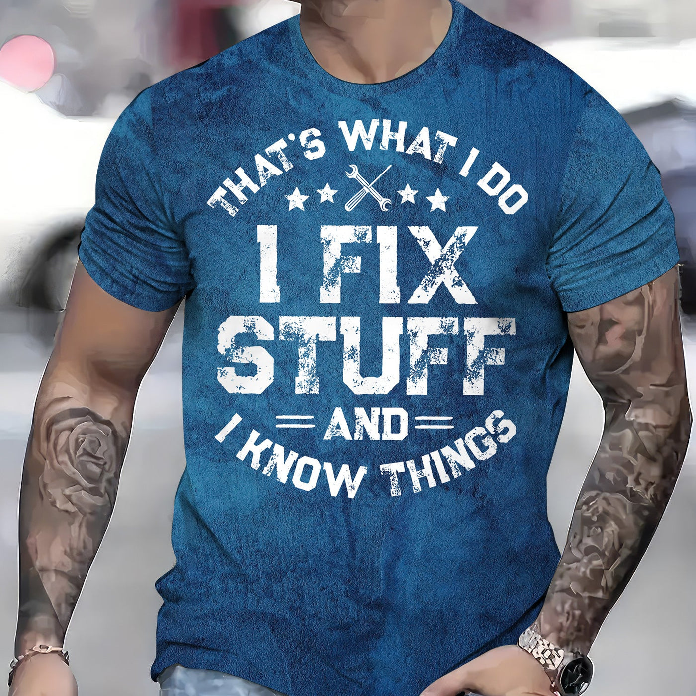 Blisscorners Vintage Mechanic Shirt That's What I Do I Fix Stuff And I Know Things T Shirt