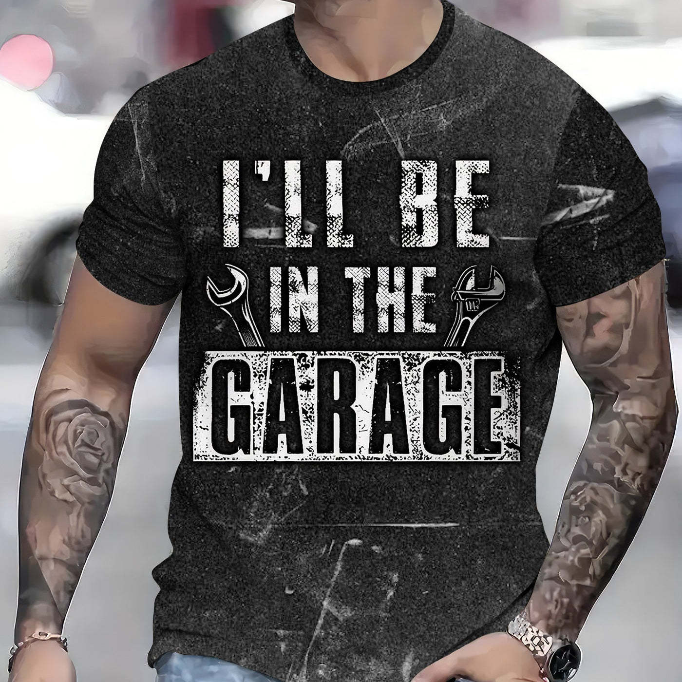 Blisscorners Vintage Mechanic Shirt I'll Be In The Garage T Shirt