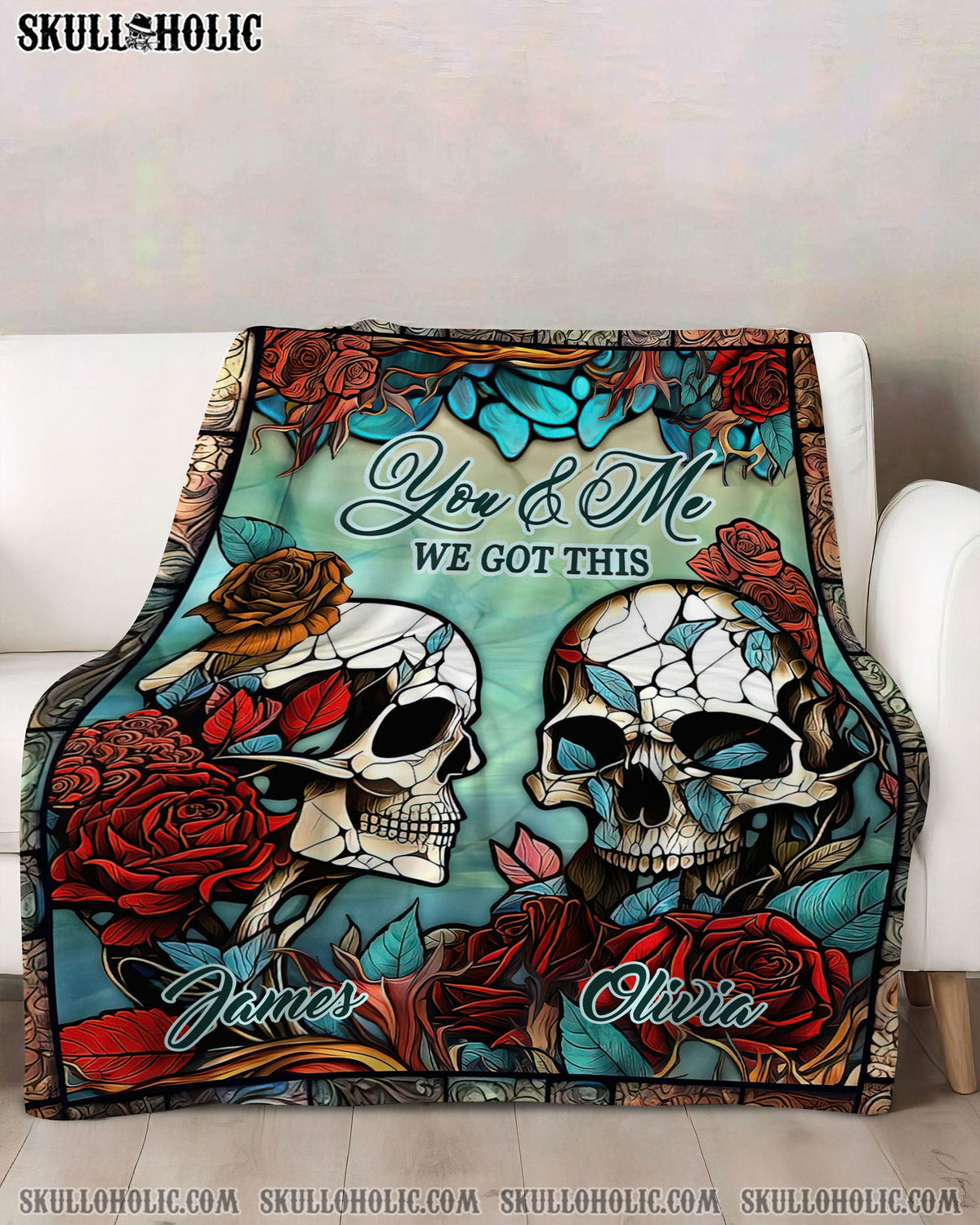 BLISSCORNERS PERSONALIZED YOU AND ME WE GOT THIS COUPLE FLEECE BLANKET