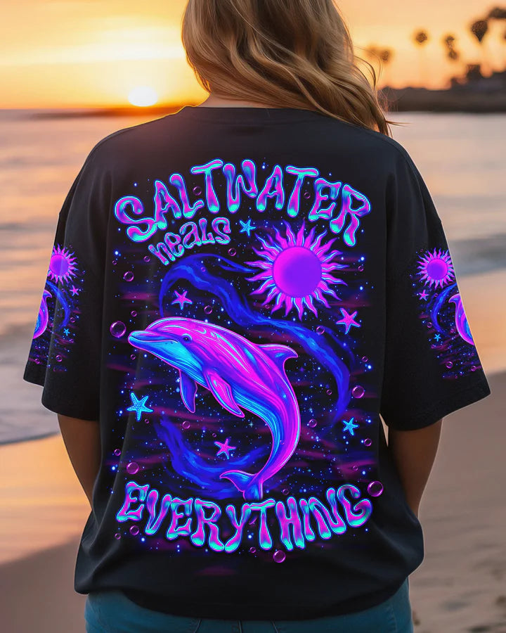 BLISSCORNERS SALTWATER HEALS EVERYTHING DOLPHIN ALL OVER PRINT 4