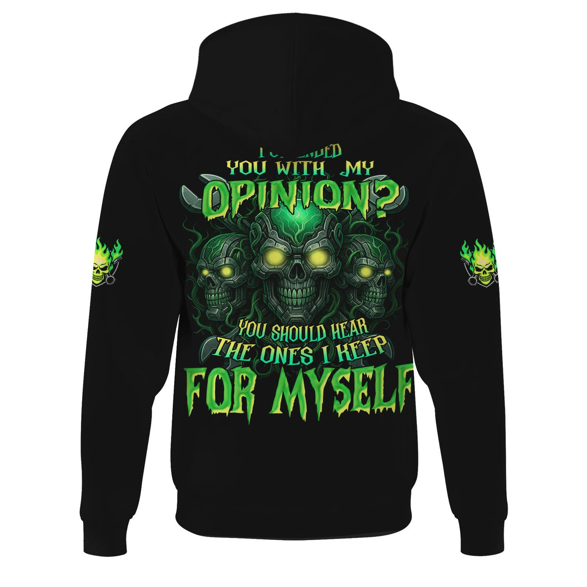 Blisscorners Custom Name Skull Wrench Mechanic T Shirt I Offended You With My Opinion Mechanic Hoodie Jacket Printed T Shirt