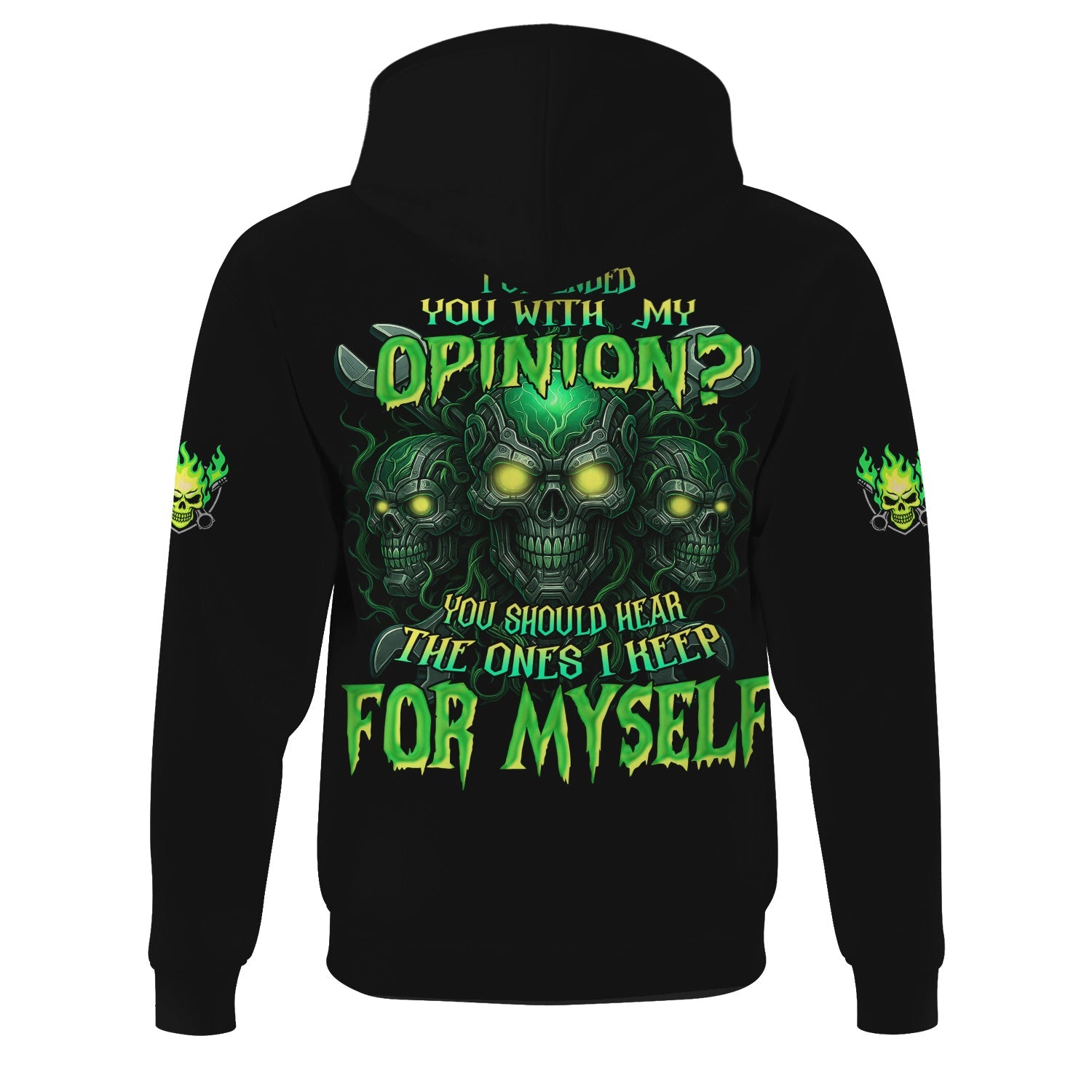 Blisscorners Custom Name Skull Wrench Mechanic T Shirt I Offended You With My Opinion Mechanic Hoodie Jacket Printed T Shirt