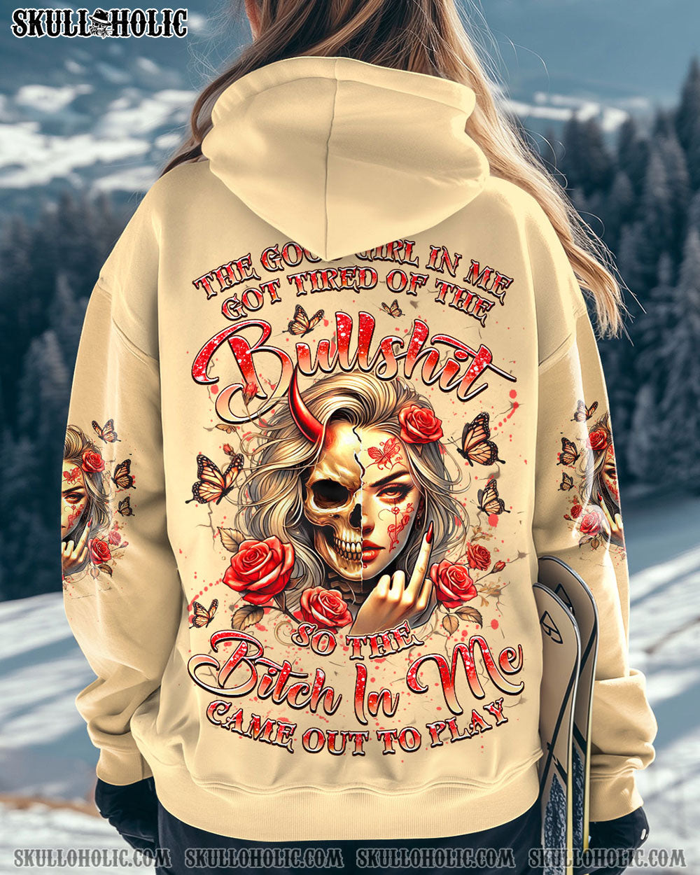 BLISSCORNERS THE GOOD GIRL IN ME ALL OVER PRINT