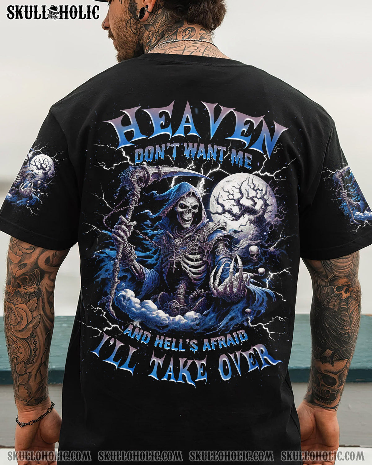 BLISSCORNERS HEAVEN DON'T WANT ME SKULL ALL OVER PRINT
