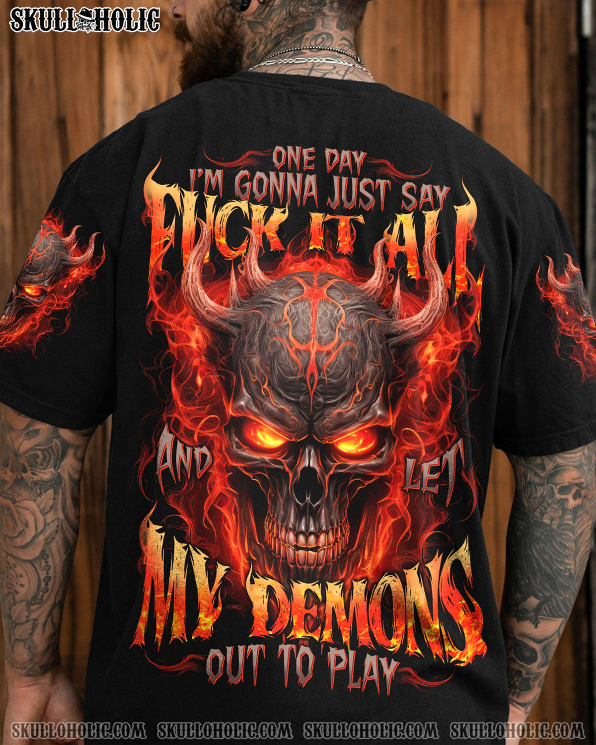 BLISSCORNERS LET MY DEMONS OUT TO PLAY ALL OVER PRINT