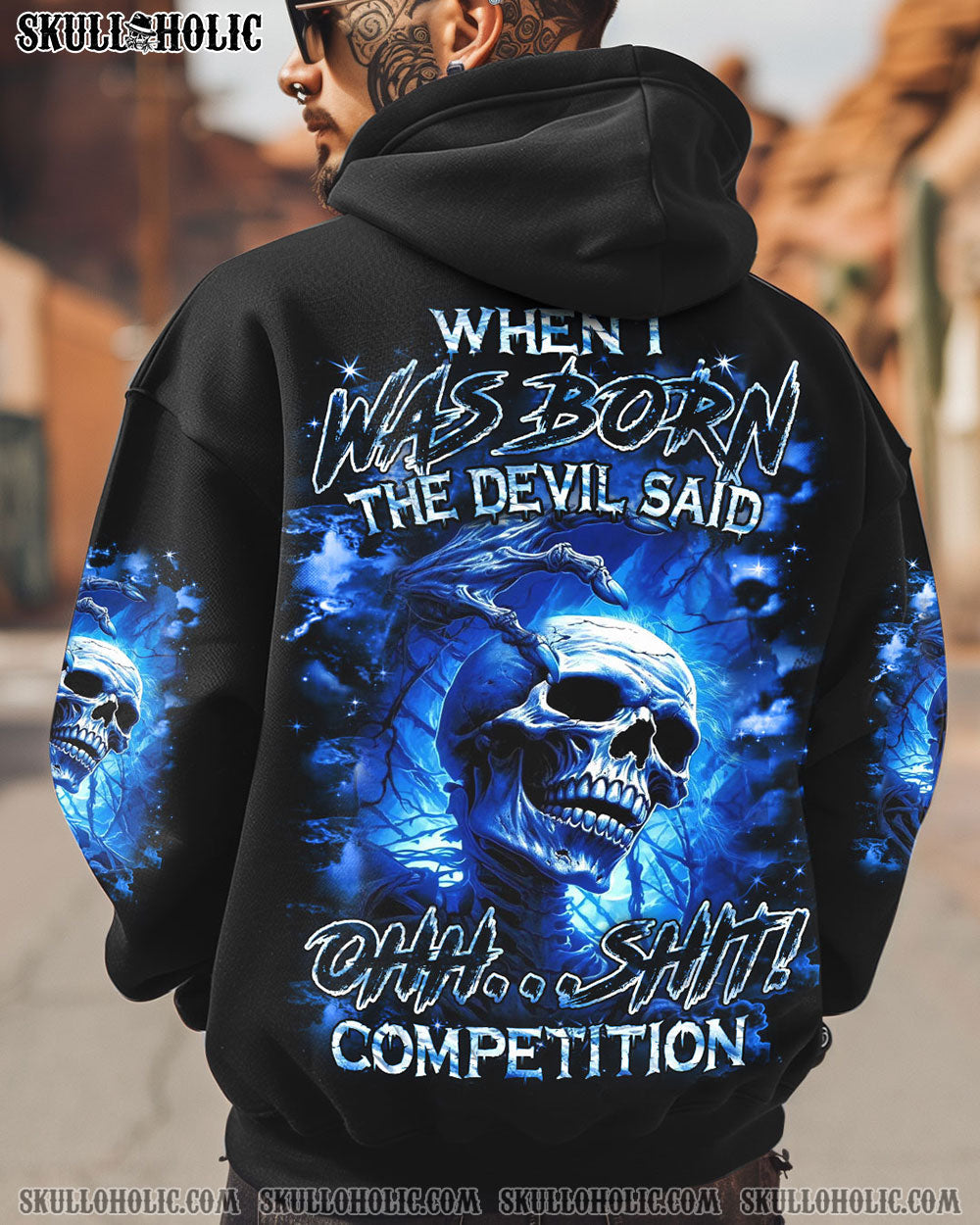 BLISSCORNERS WHEN I WAS BORN SKULL ALL OVER PRINT