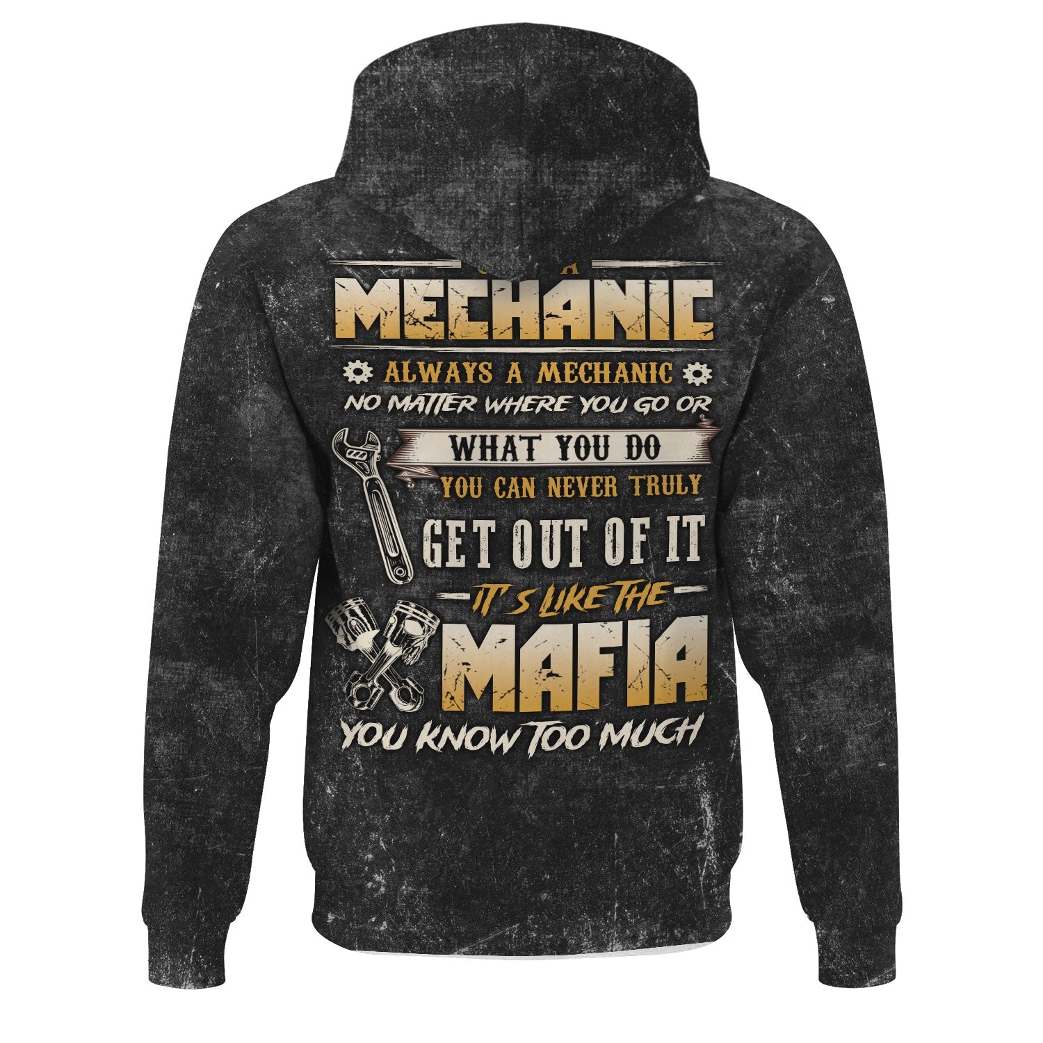 Blisscorners Once a Mechanic Always a Mechanic Shirt, Funny Mechanic Apparel, Car Repair Mafia Tee for Mechanics, Gift for Auto Technicians