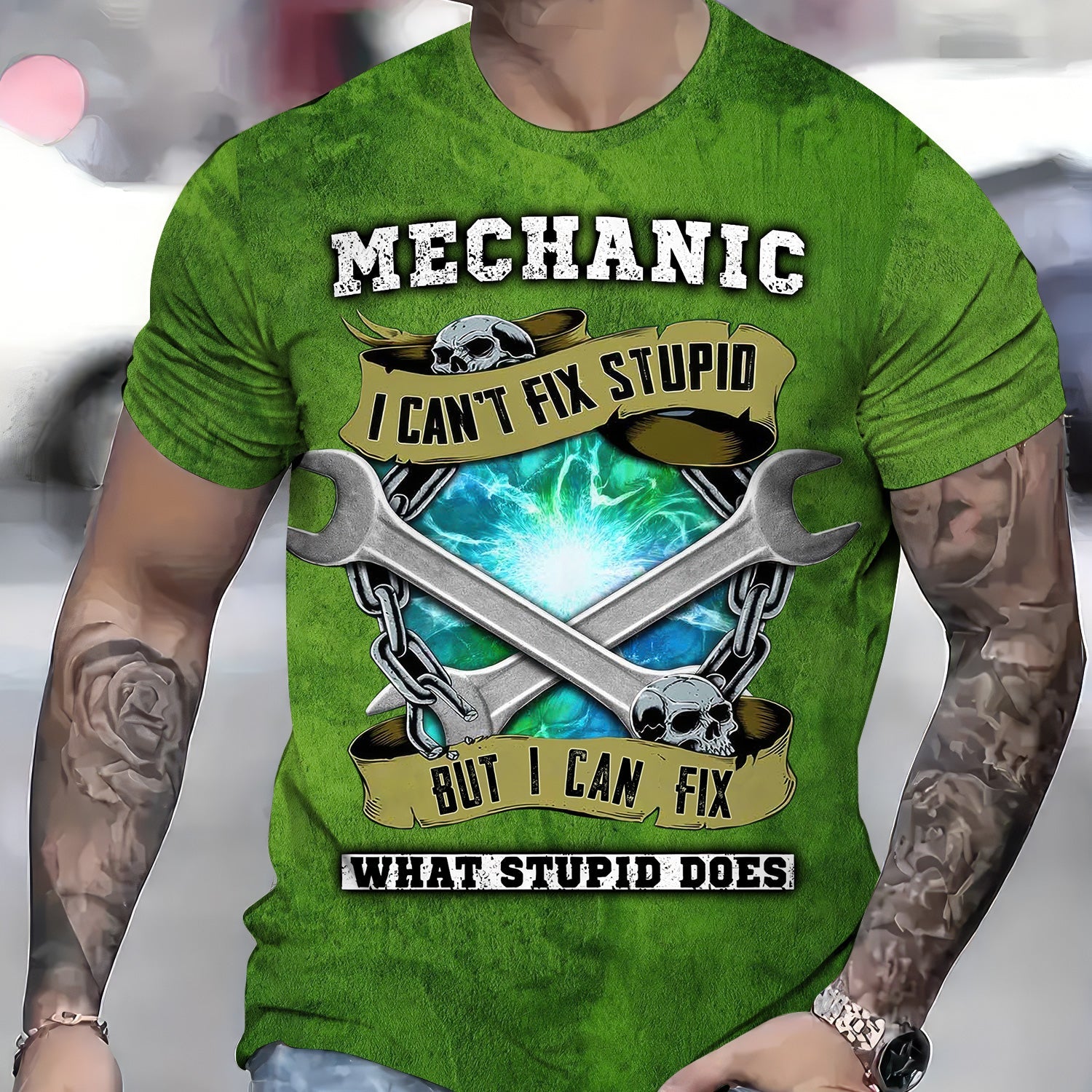 Blisscorners Vintage Mechanic Shirt I Can't Fix Stupid But I Can Fix What Stupid Does T Shirt Hoodie Jacket For Mechanic