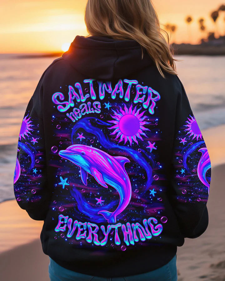 BLISSCORNERS SALTWATER HEALS EVERYTHING DOLPHIN ALL OVER PRINT 4