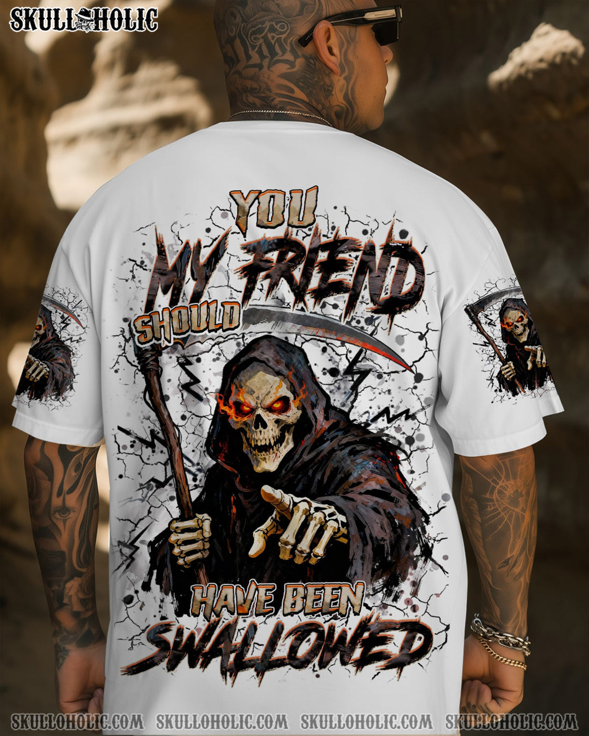BLISSCORNERS YOU MY FRIEND SHOULD HAVE BEEN SWALLOWED ALL OVER PRINT