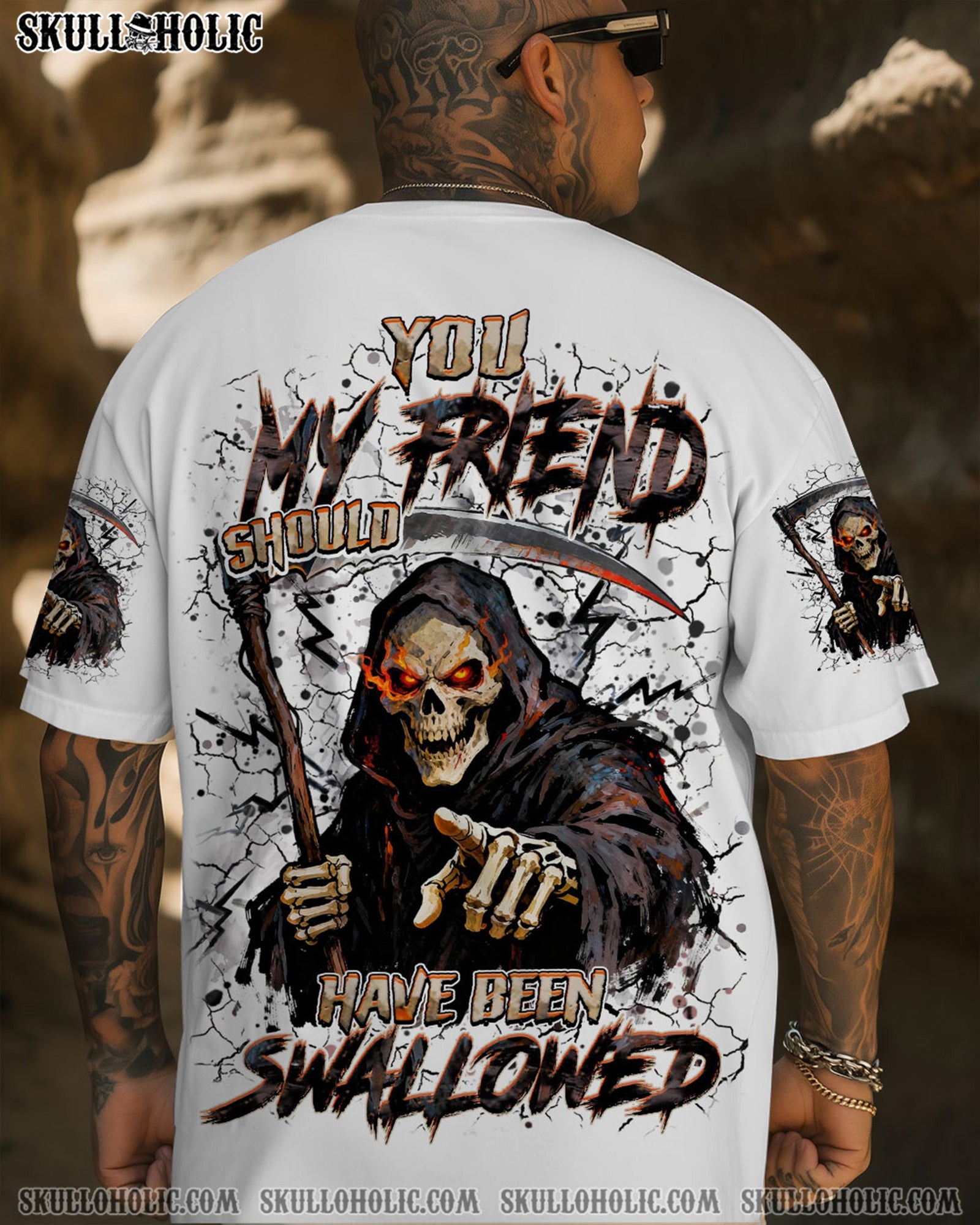 BLISSCORNERS YOU MY FRIEND SHOULD HAVE BEEN SWALLOWED ALL OVER PRINT