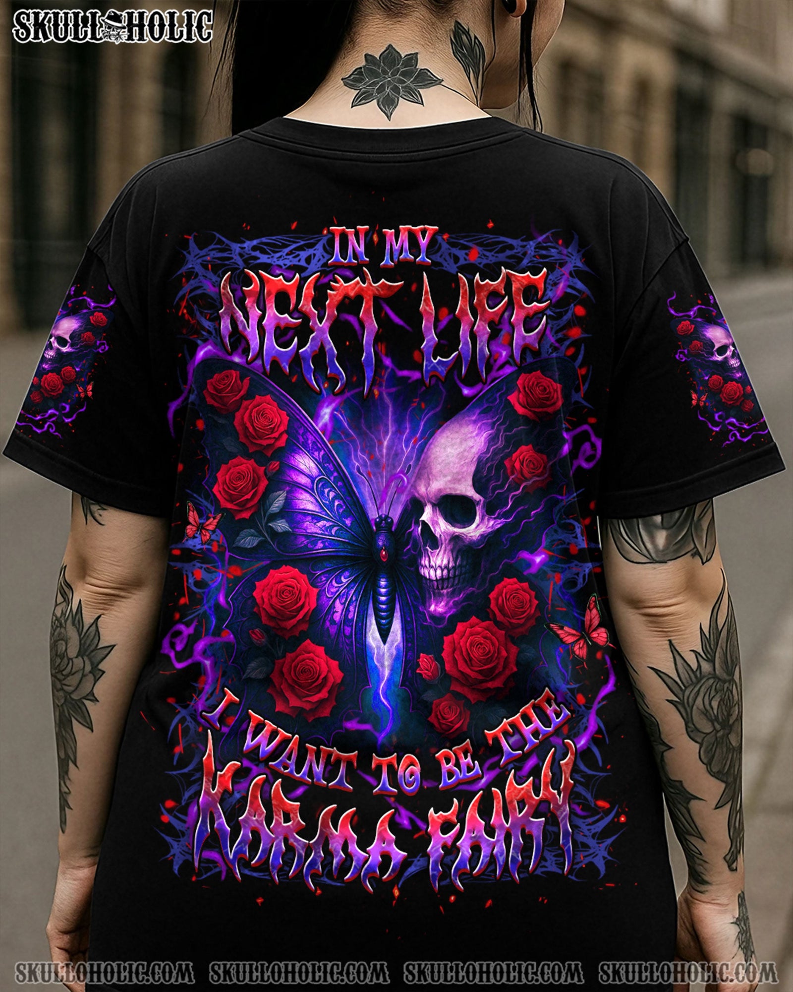 BLISSCORNERS KARMA FAIRY SKULL ALL OVER PRINT