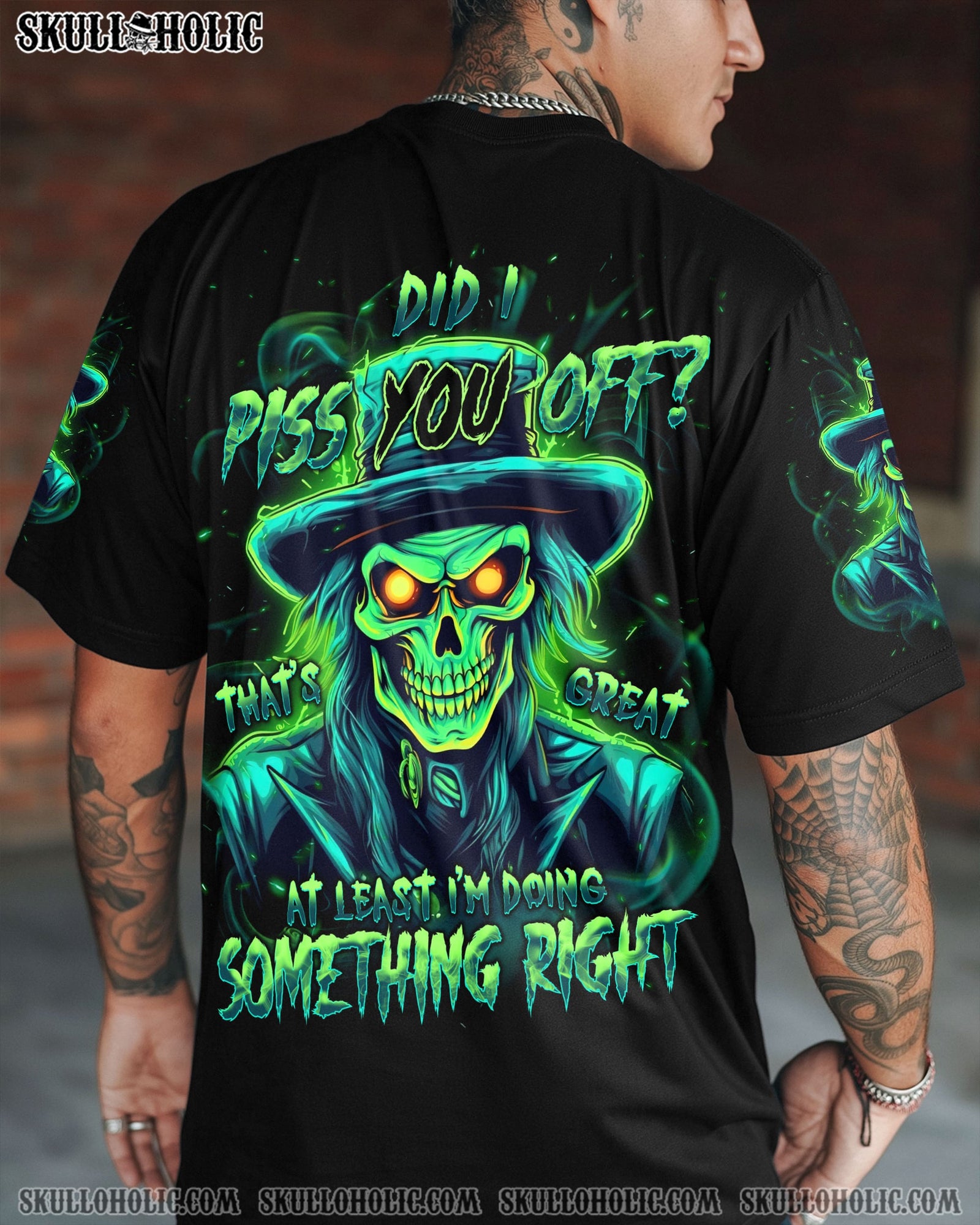 BLISSCORNERS DID I PISS YOU OFF SKULL  ALL OVER PRINT