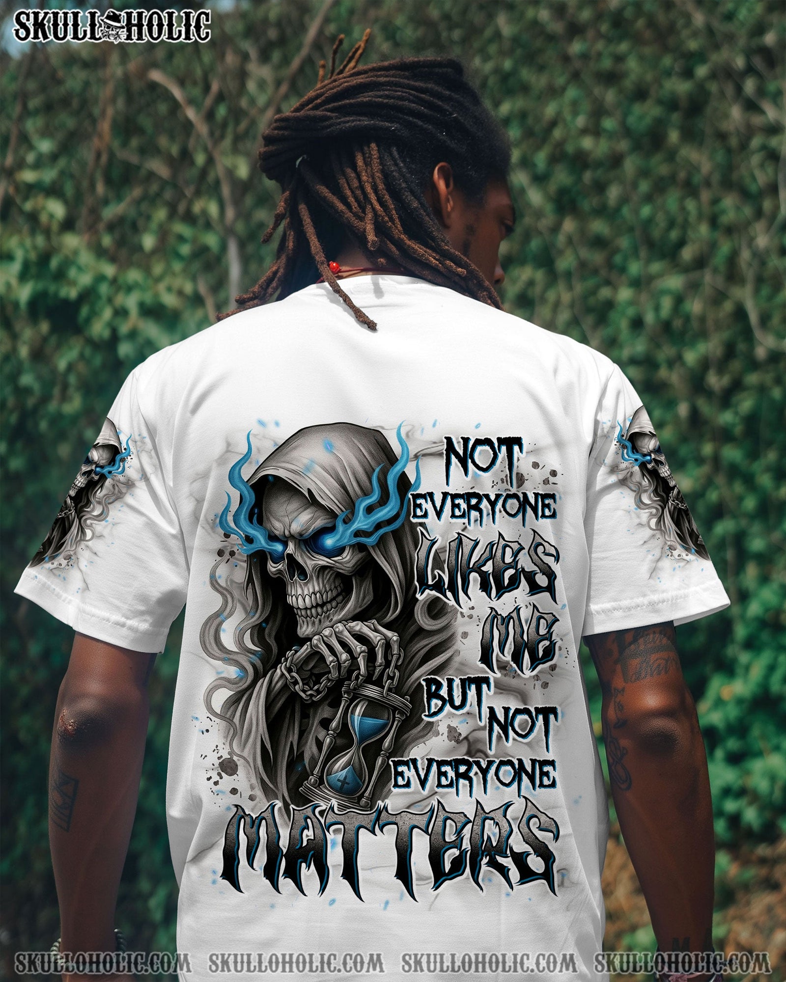 BLISSCORNERS NOT EVERYONE LIKES ME SKULL REAPER ALL OVER PRINT