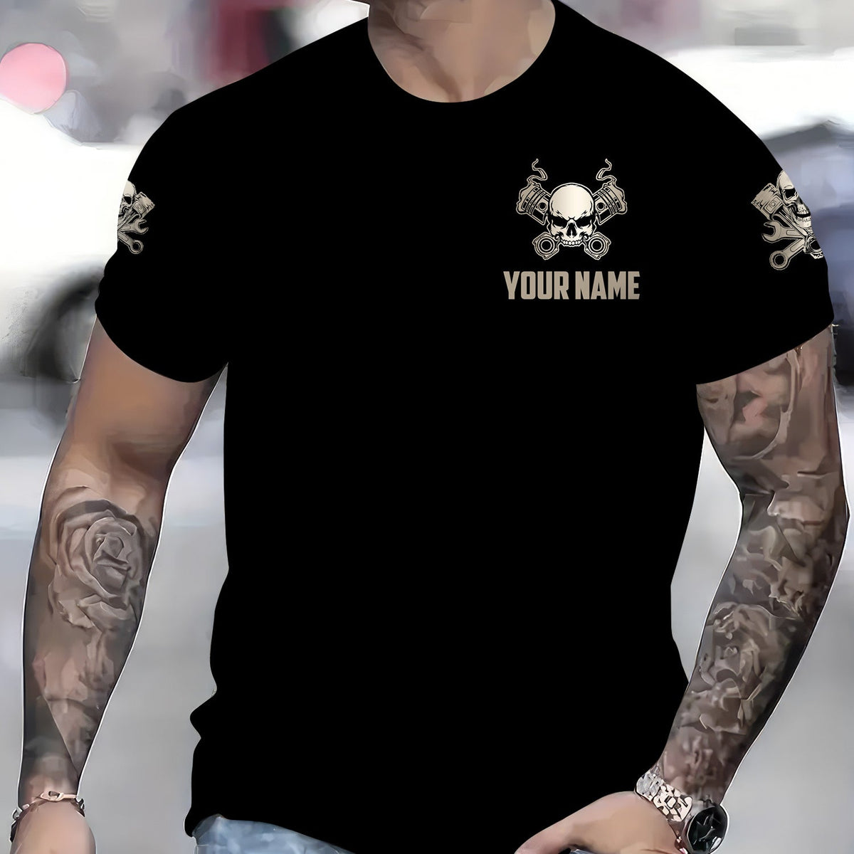 Blisscorners Funny Vintage Mechanic Shirt Don't Mess With A Mechanic Black T Shirt