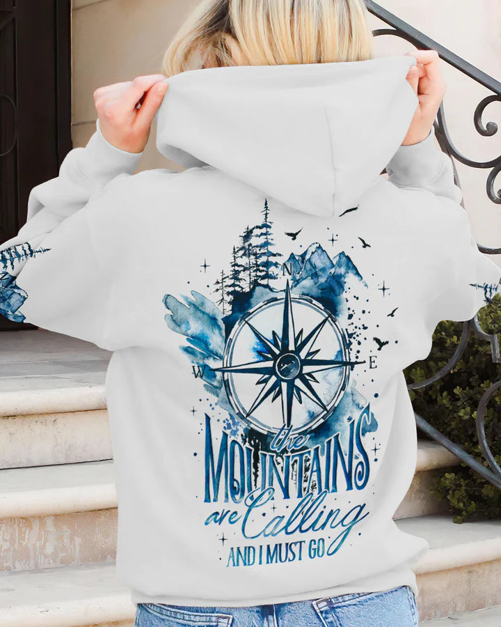 BLISSCORNERS THE MOUNTAINS ARE CALLING ALL OVER PRINT