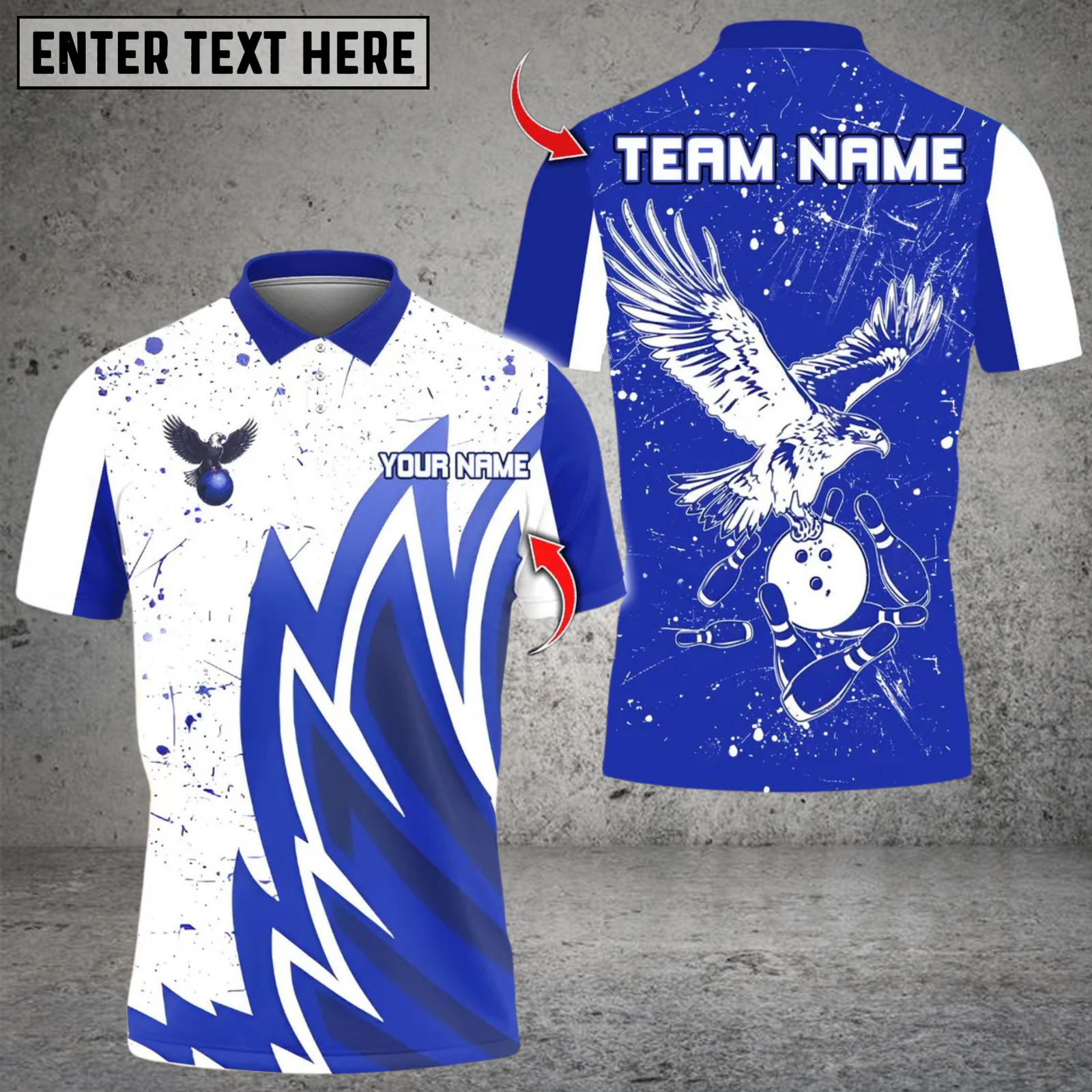 Blisscorners Bowling Eagle League Uniform Multicolor Customized Name, Team Name 3D Shirts