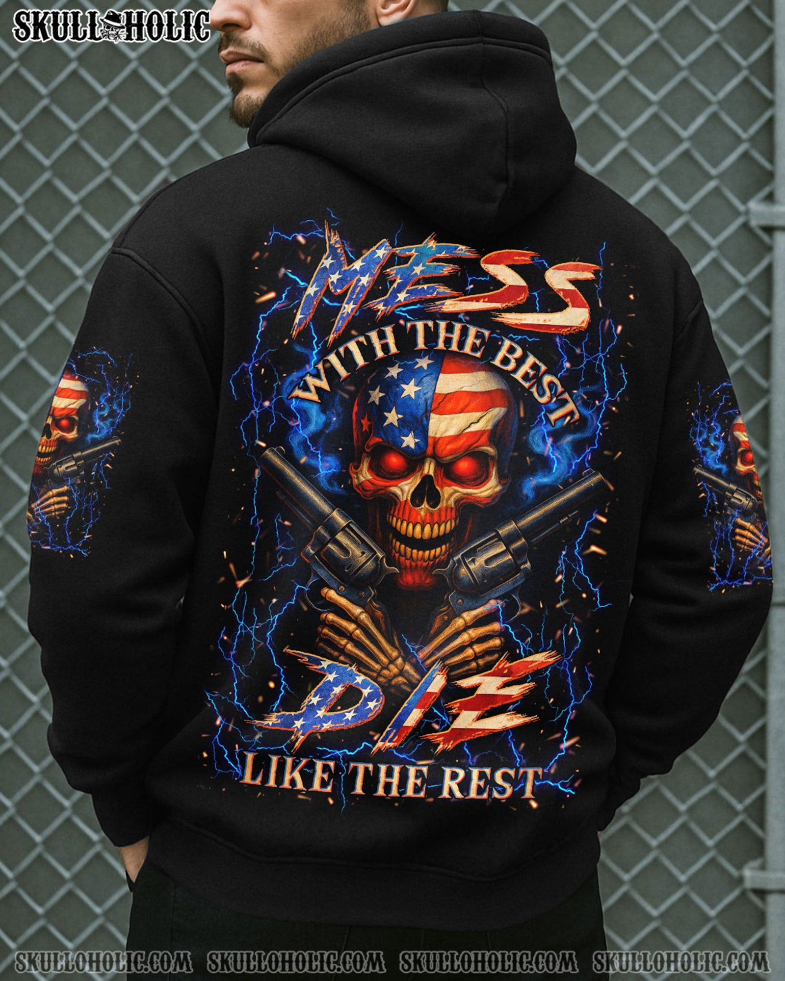 BLISSCORNERS MESS WITH THE BEST DIE LIKE THE REST ALL OVER PRINT