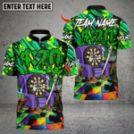 Blisscorners 420 Vibe Trippy Chill Dartboard Personalized Name 3D Unisex Shirt