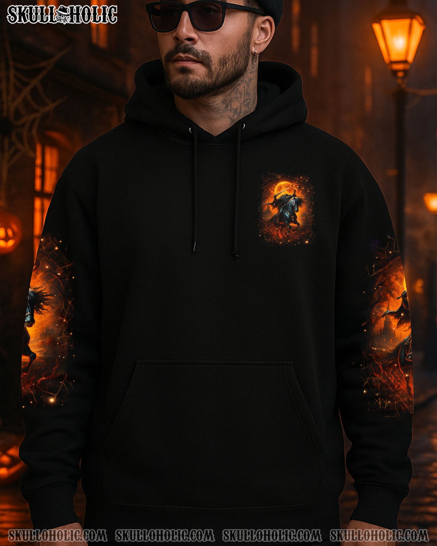 BLISSCORNERS HELLO DARKNESS MY OLD FRIEND HALLOWEEN ALL OVER PRINT