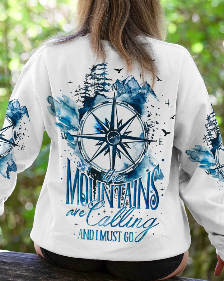 BLISSCORNERS THE MOUNTAINS ARE CALLING ALL OVER PRINT