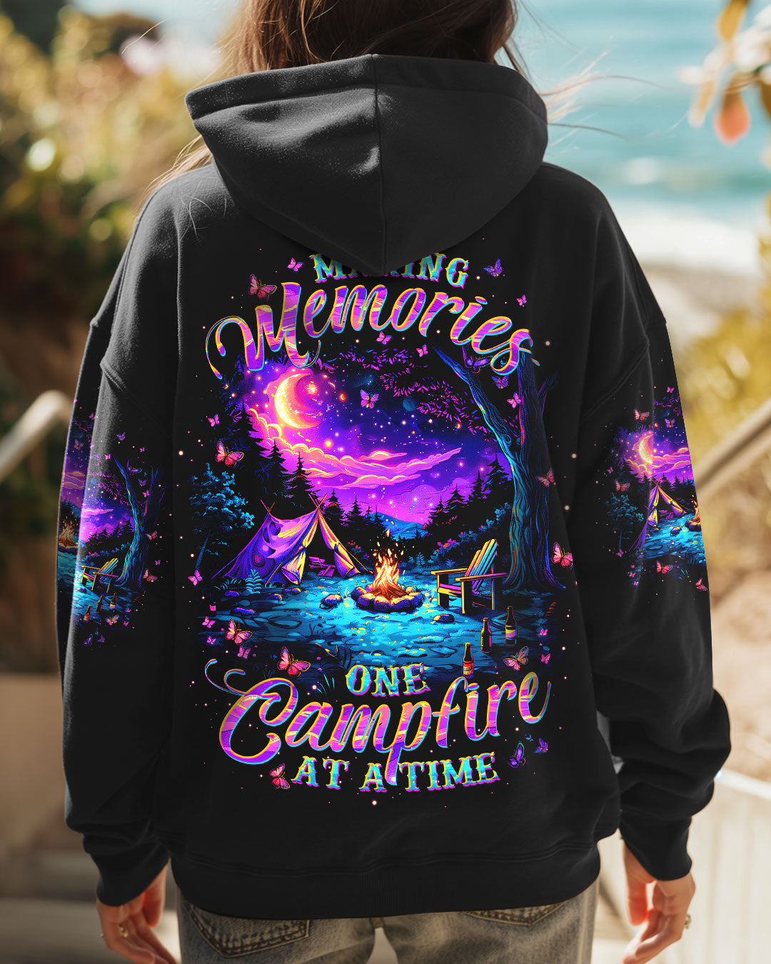 BLISSCORNERS MAKING MEMORIES ONE CAMPFIRE AT A TIME ALL OVER PRINT