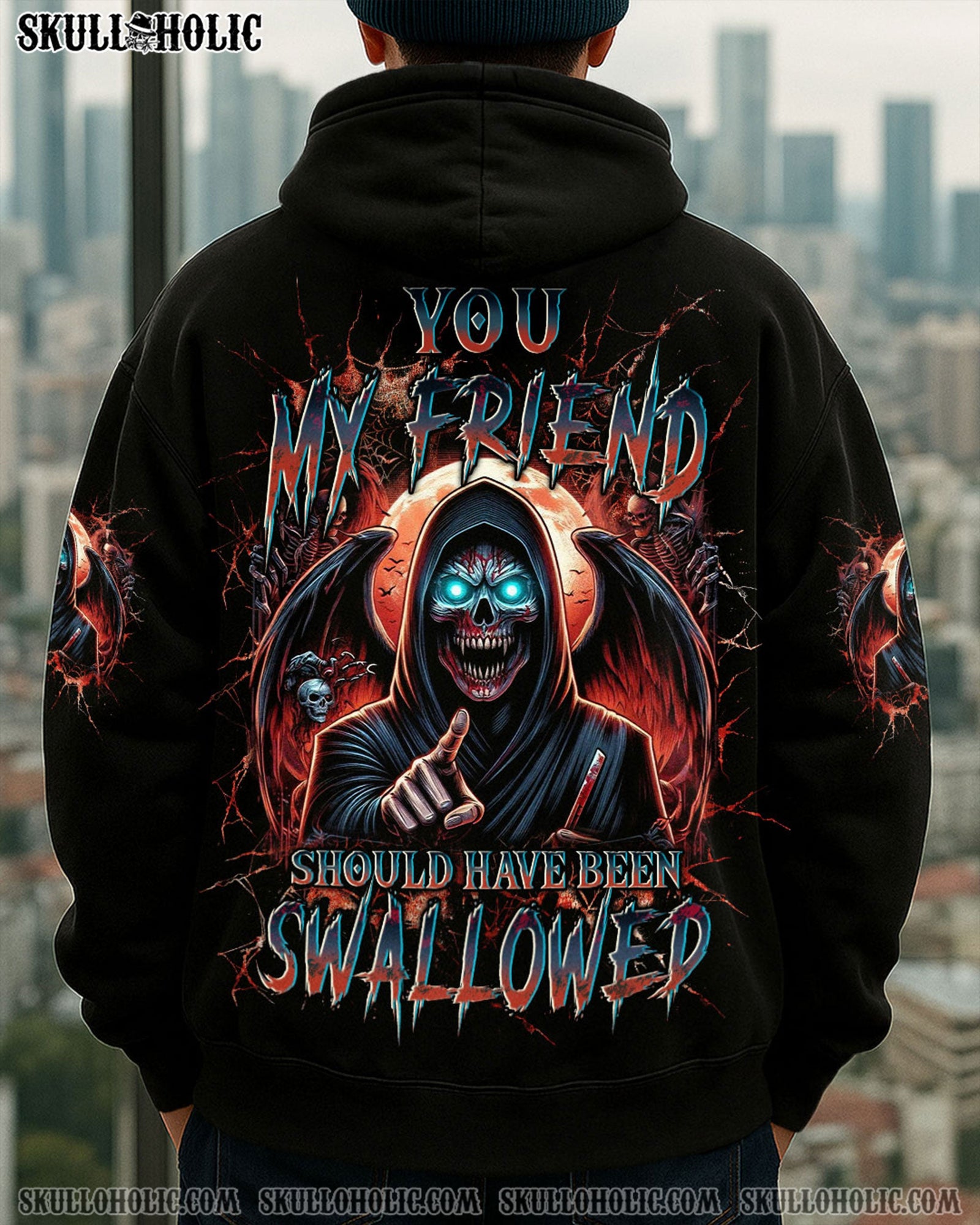 BLISSCORNERS YOU MY FRIEND SHOULD HAVE BEEN SWALLOWED ALL OVER PRINT