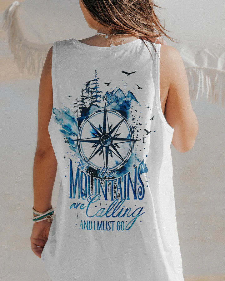 BLISSCORNERS THE MOUNTAINS ARE CALLING ALL OVER PRINT
