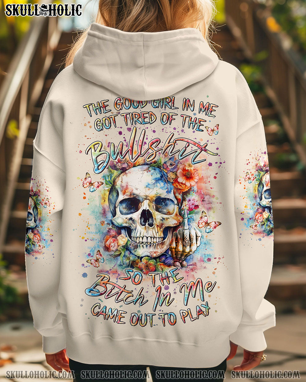 BLISSCORNERS THE GOOD GIRL IN ME ALL OVER PRINT