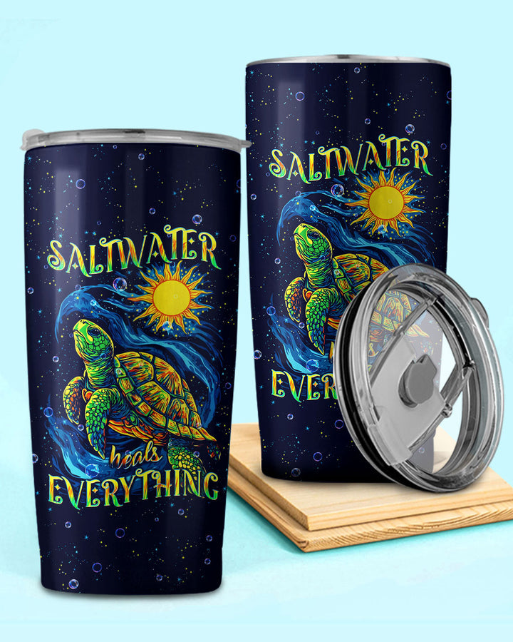 BLISSCORNERS SALTWATER HEALS EVERYTHING TURTLE TUMBLER - TLPQ2711245