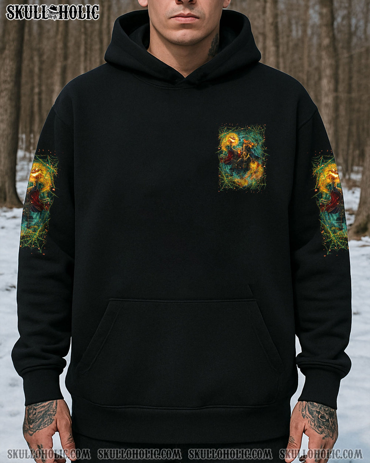 BLISSCORNERS HELLO DARKNESS MY OLD FRIEND HALLOWEEN ALL OVER PRINT