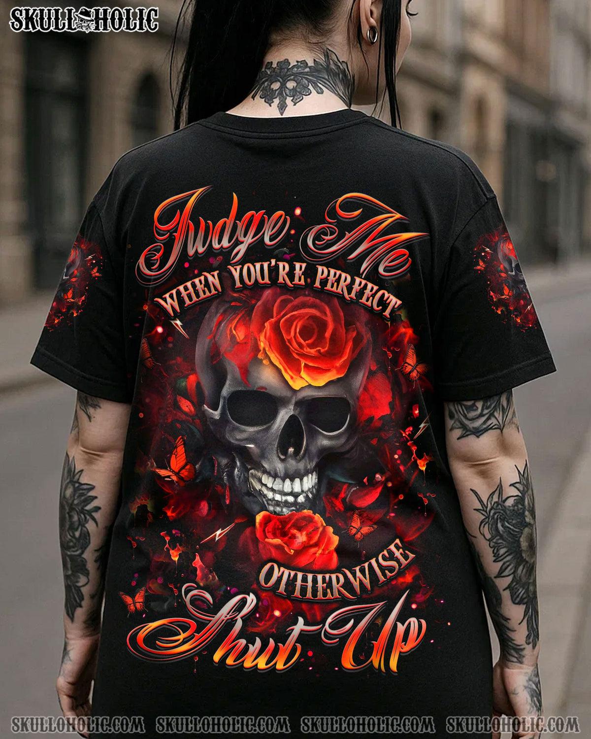 BLISSCORNERS JUDGE ME WHEN SKULL ALL OVER PRINT