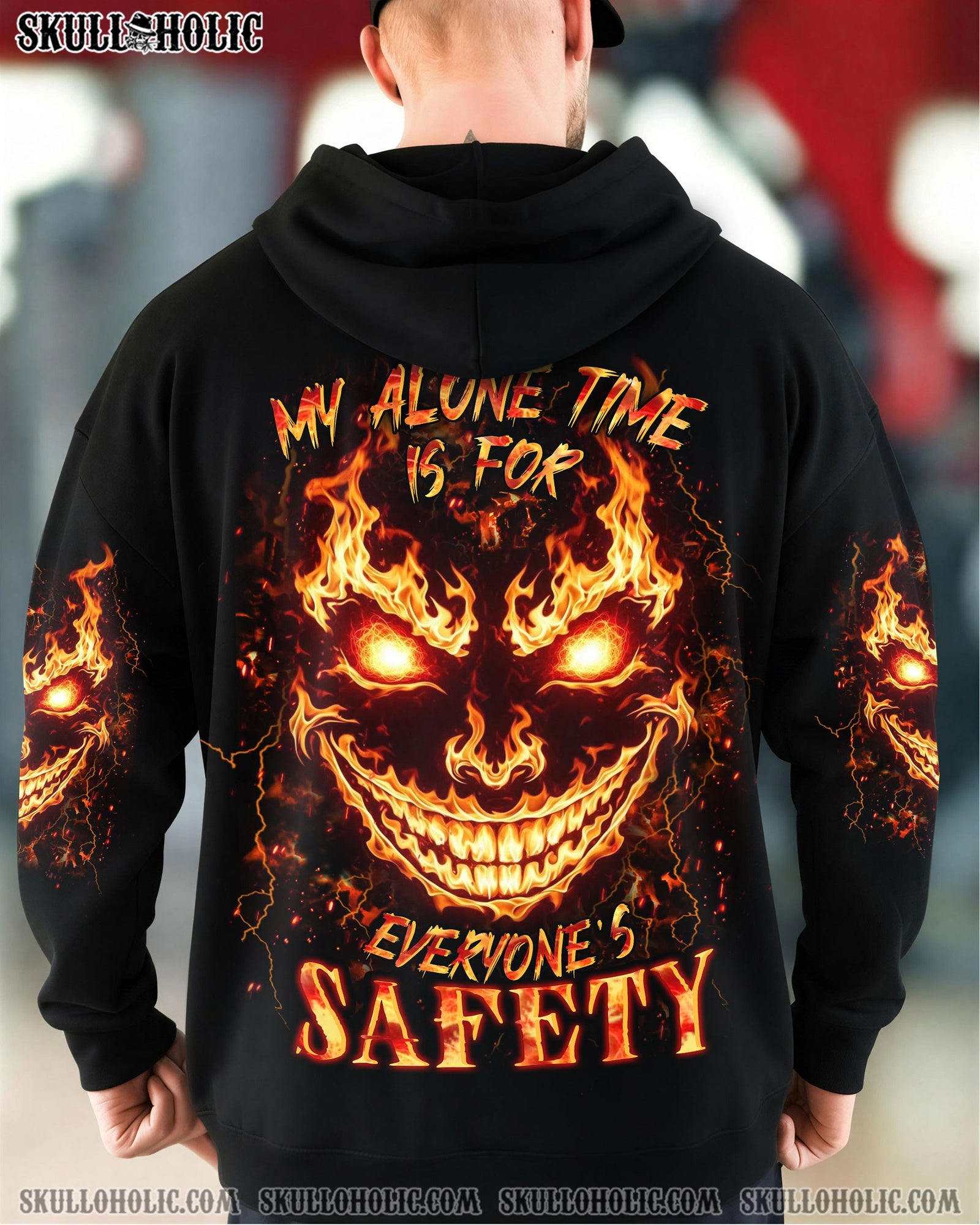 BLISSCORNERS MY ALONE TIME IS FOR EVERYONE'S SAFETY ALL OVER PRINT