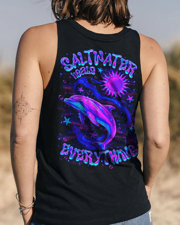 BLISSCORNERS SALTWATER HEALS EVERYTHING DOLPHIN ALL OVER PRINT 4