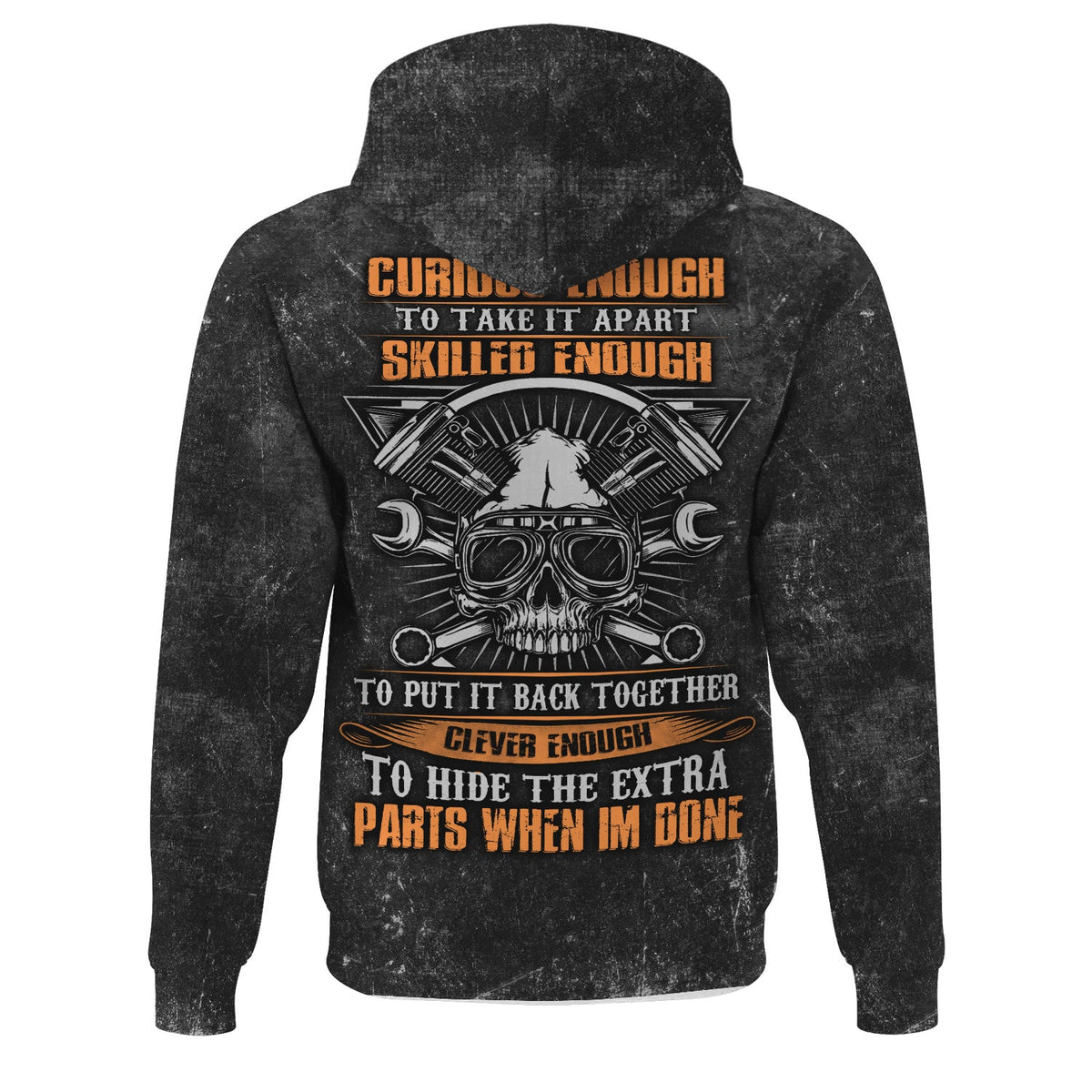 Blisscorners Funny Mechanic Shirt, Curious Enough Skilled Enough Clever Enough Quote Shirt, Auto Repair Gift Idea for Car Lovers & Mechanics