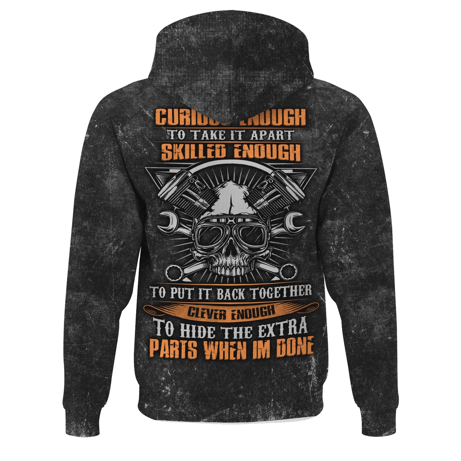 Blisscorners Funny Mechanic Shirt, Curious Enough Skilled Enough Clever Enough Quote Shirt, Auto Repair Gift Idea for Car Lovers & Mechanics