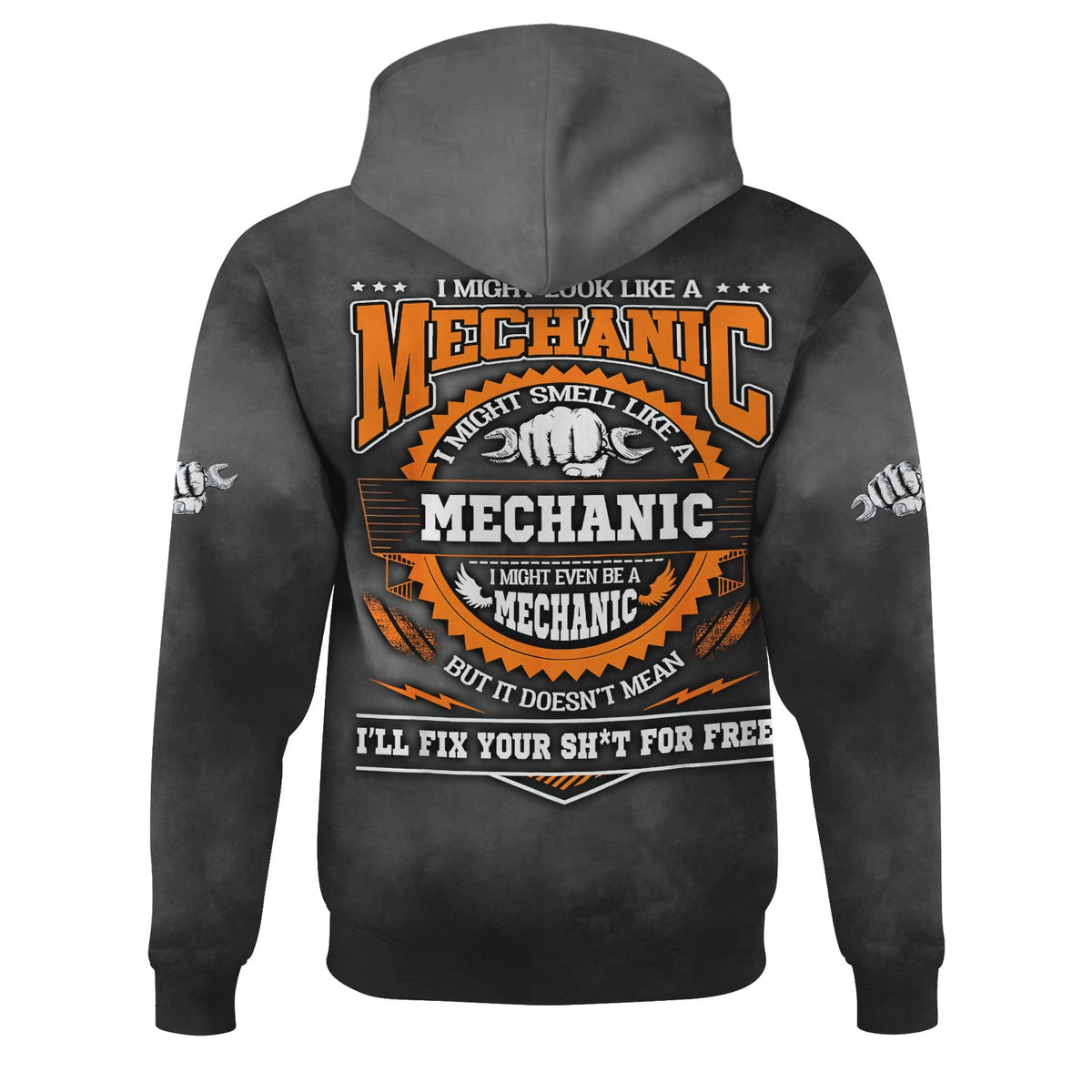 Blisscorners Mechanic Humor Shirt, I Might Look Like a Mechanic, Smell Like a Mechanic, But I Won’t Fix Your Sh*t for Free, Perfect Gift for Auto Repair Fans
